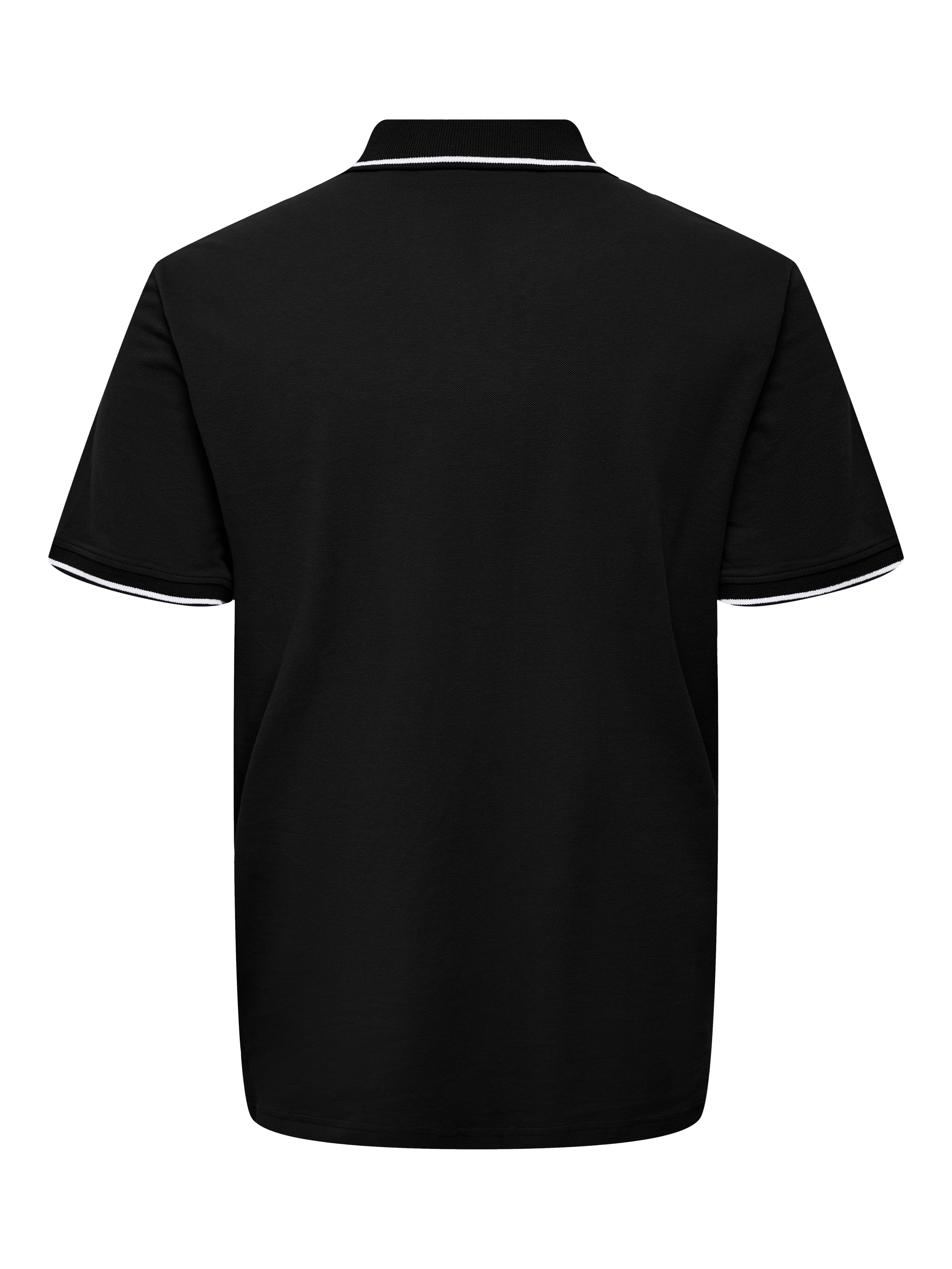 Regular Fit Polo Tshirt Black ONLY & SONS®