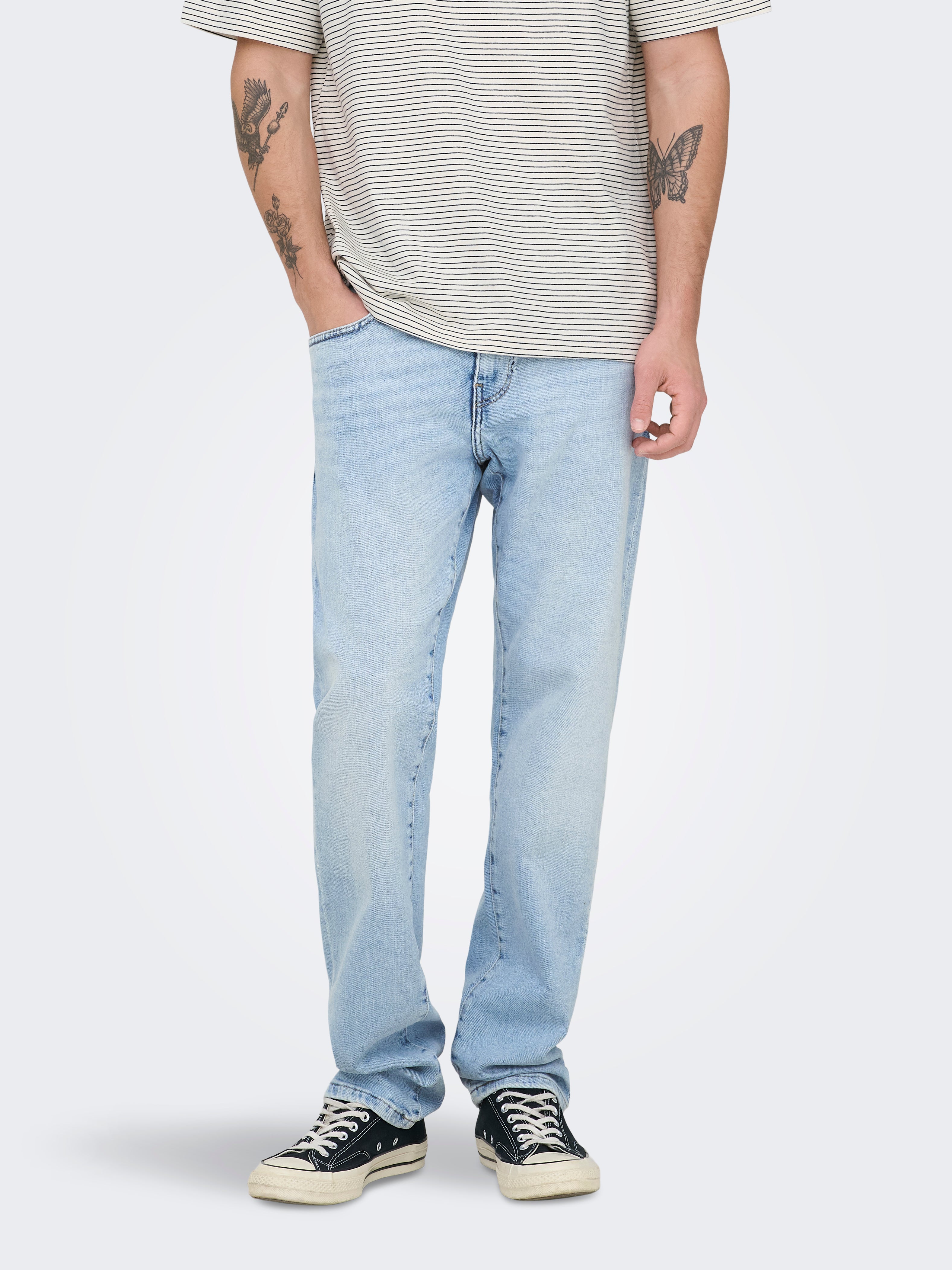 Thumbnail - Onsweft Mittlere Taille Normal Geschnitten Jeans