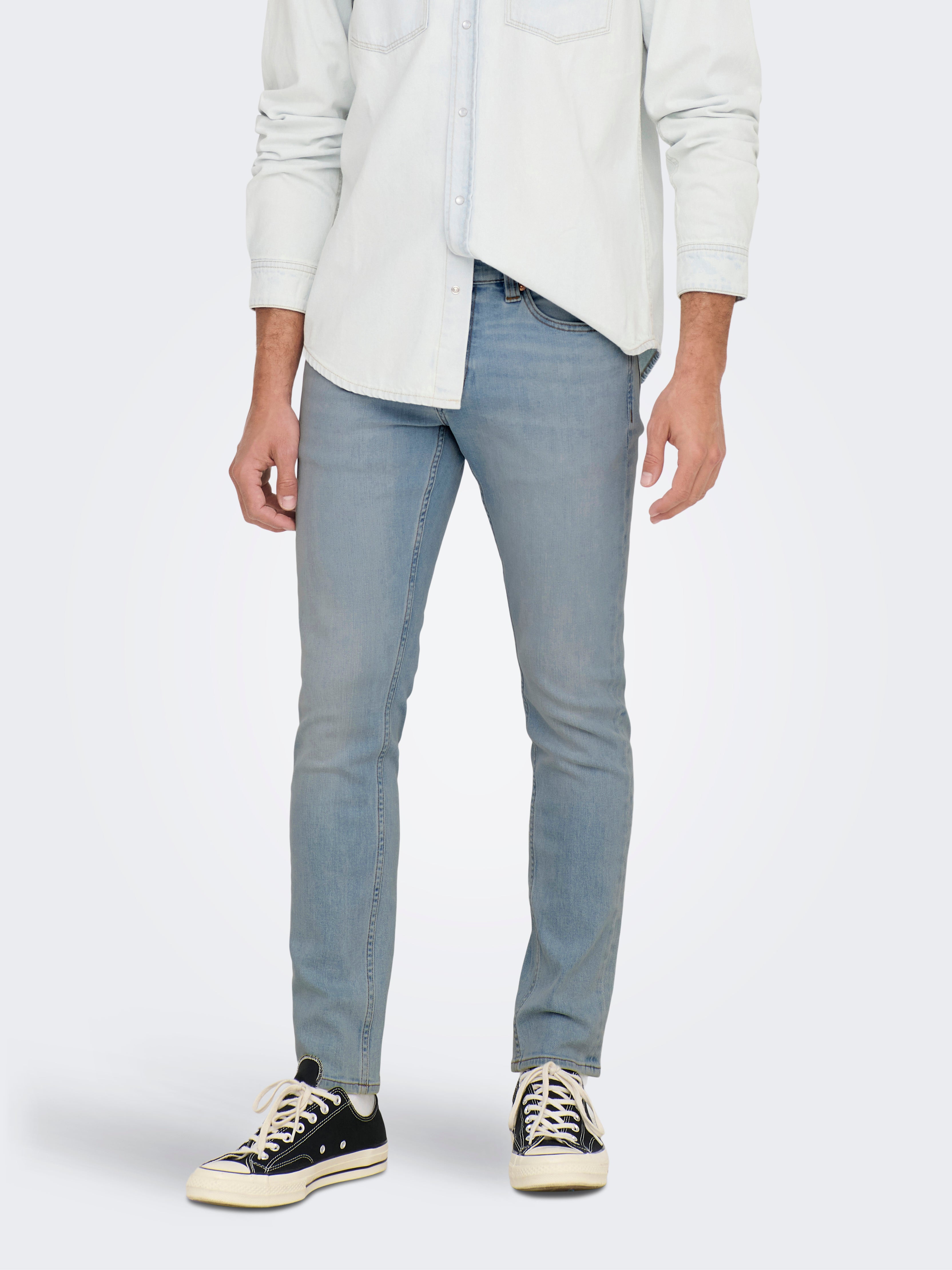 Thumbnail - -onsloom Mittlere Taille Slim Fit Jeans