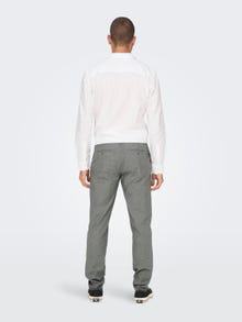 ONLY & SONS Pantalones Corte tapered -Grey Pinstripe - 22024937