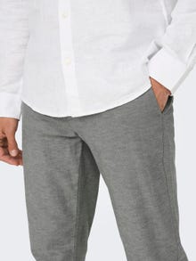 ONLY & SONS Pantalones Corte tapered -Grey Pinstripe - 22024937