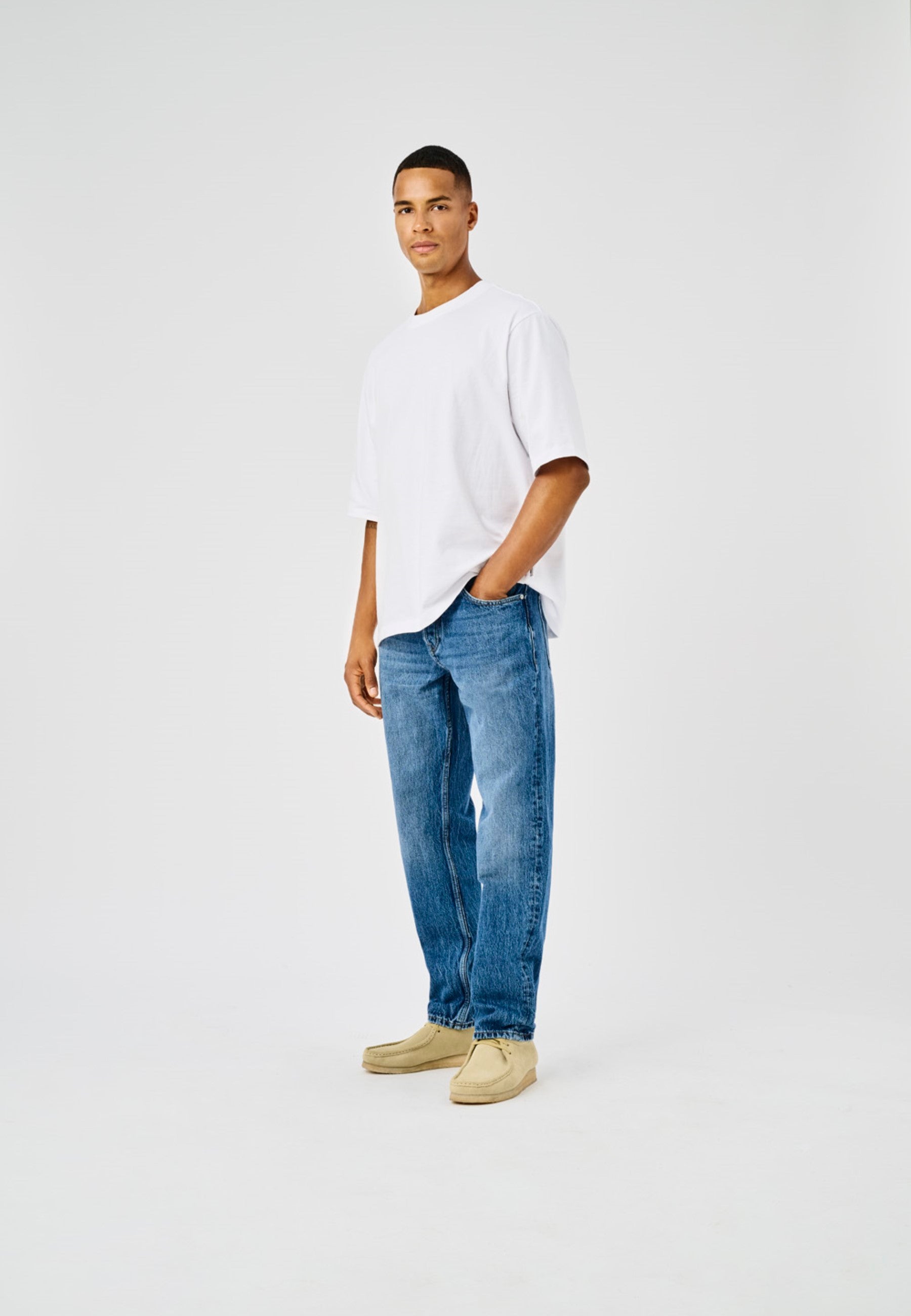 Onsedge Mittlere Taille Gerade Geschnitten Jeans