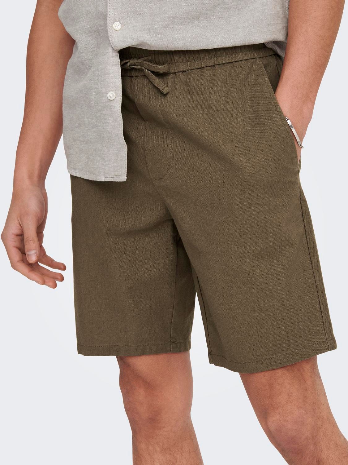 ONLY & SONS Loose Fit Shorts -Teak - 22024967