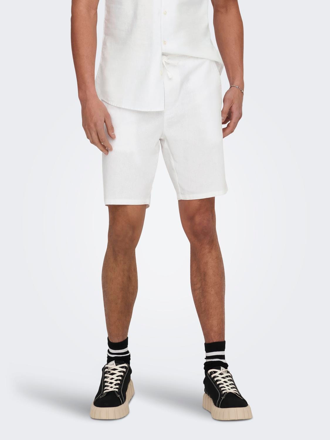 ONLY & SONS Shorts Loose Fit -Bright White - 22024967