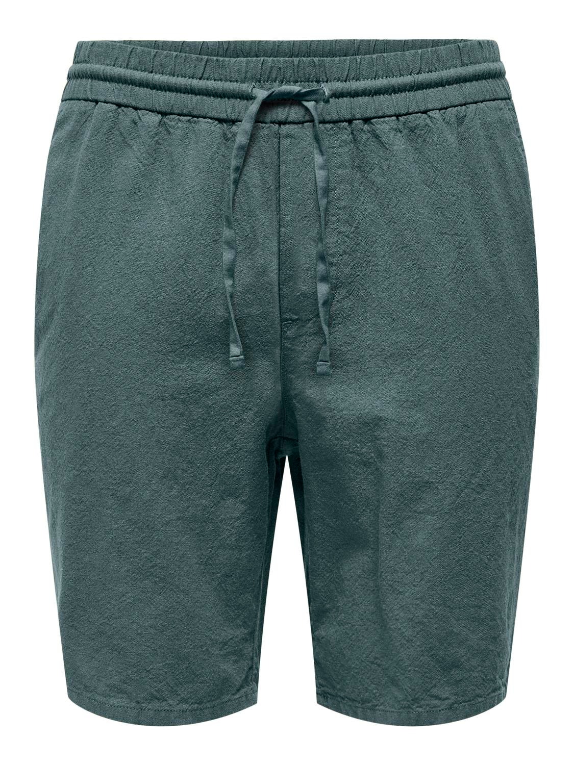 ONLY & SONS Locker geschnitten Shorts -Balsam Green - 22024967