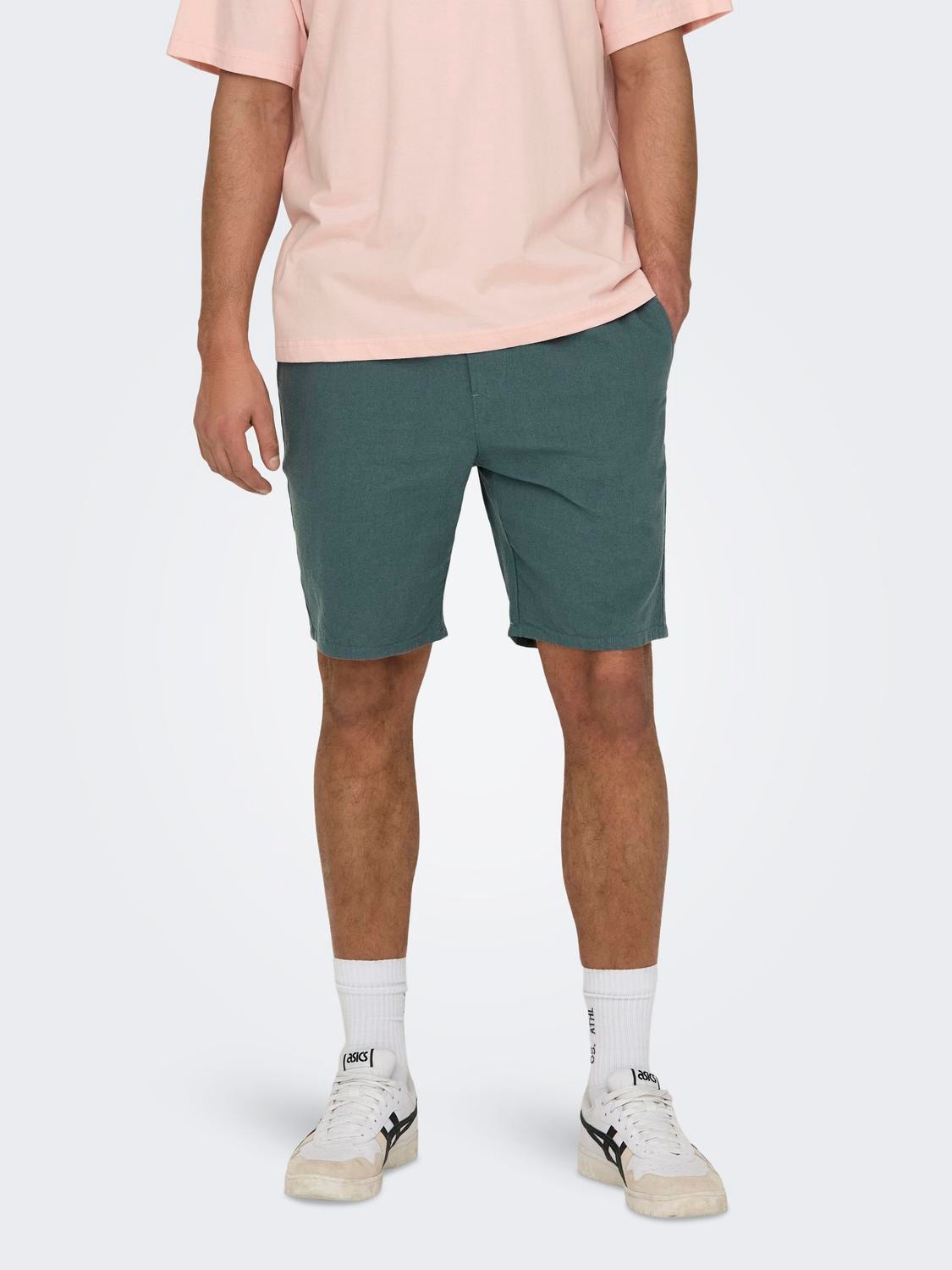 ONLY & SONS Locker geschnitten Shorts -Balsam Green - 22024967