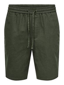ONLY & SONS ONSLINUS Loose fit Shorts -Olive Night - 22024967