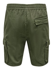 ONLY & SONS Bermuda cargo Loose Fit -Olive Night - 22025002