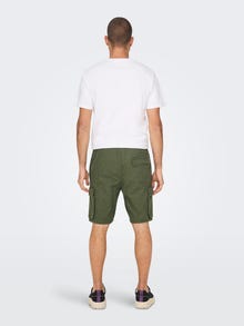 ONLY & SONS Loose fit Cargo shorts -Olive Night - 22025002