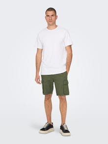 ONLY & SONS Locker geschnitten Cargoshorts -Olive Night - 22025002