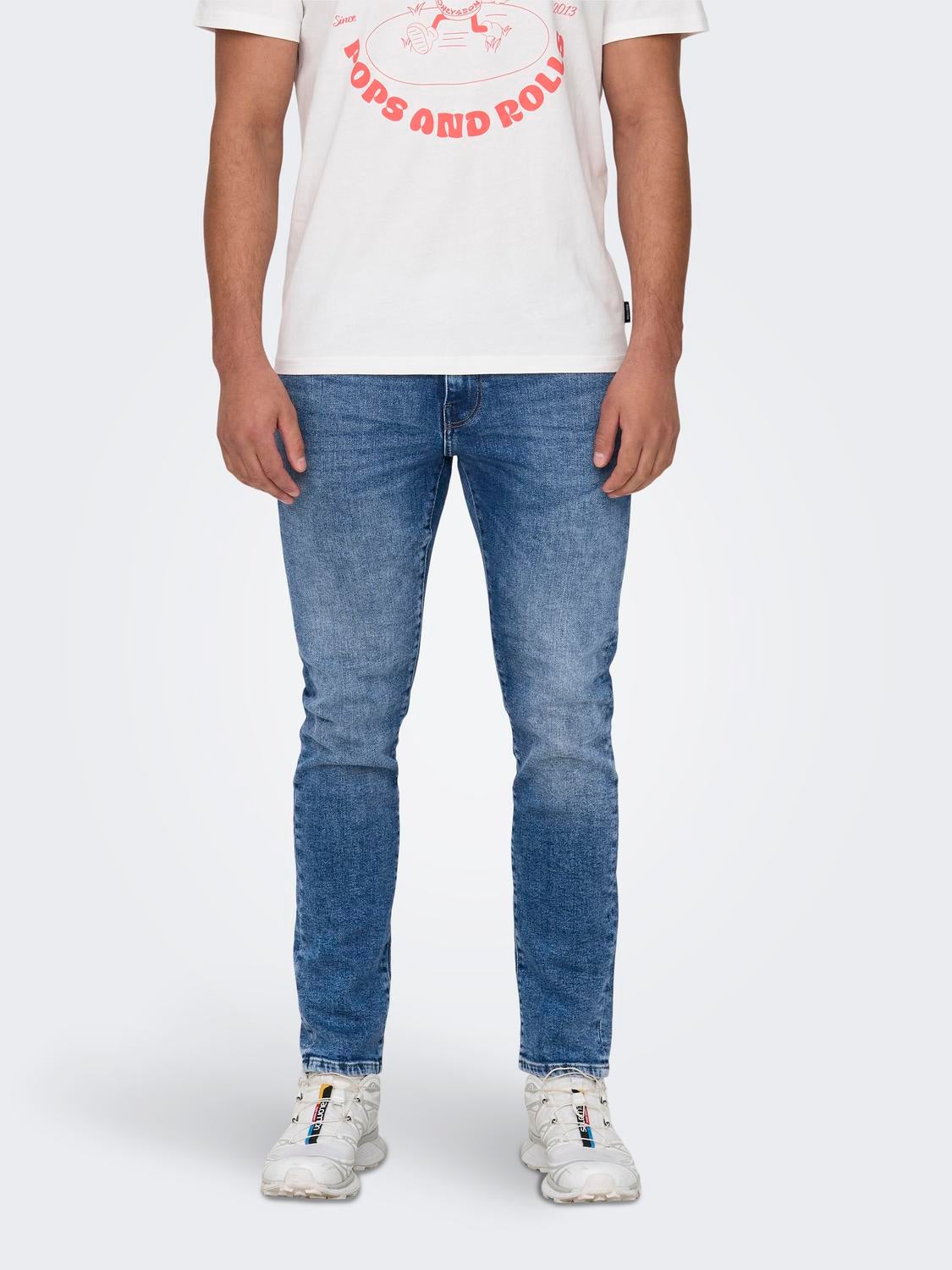 Onsweft Mittlere Taille Normal Geschnitten Jeans