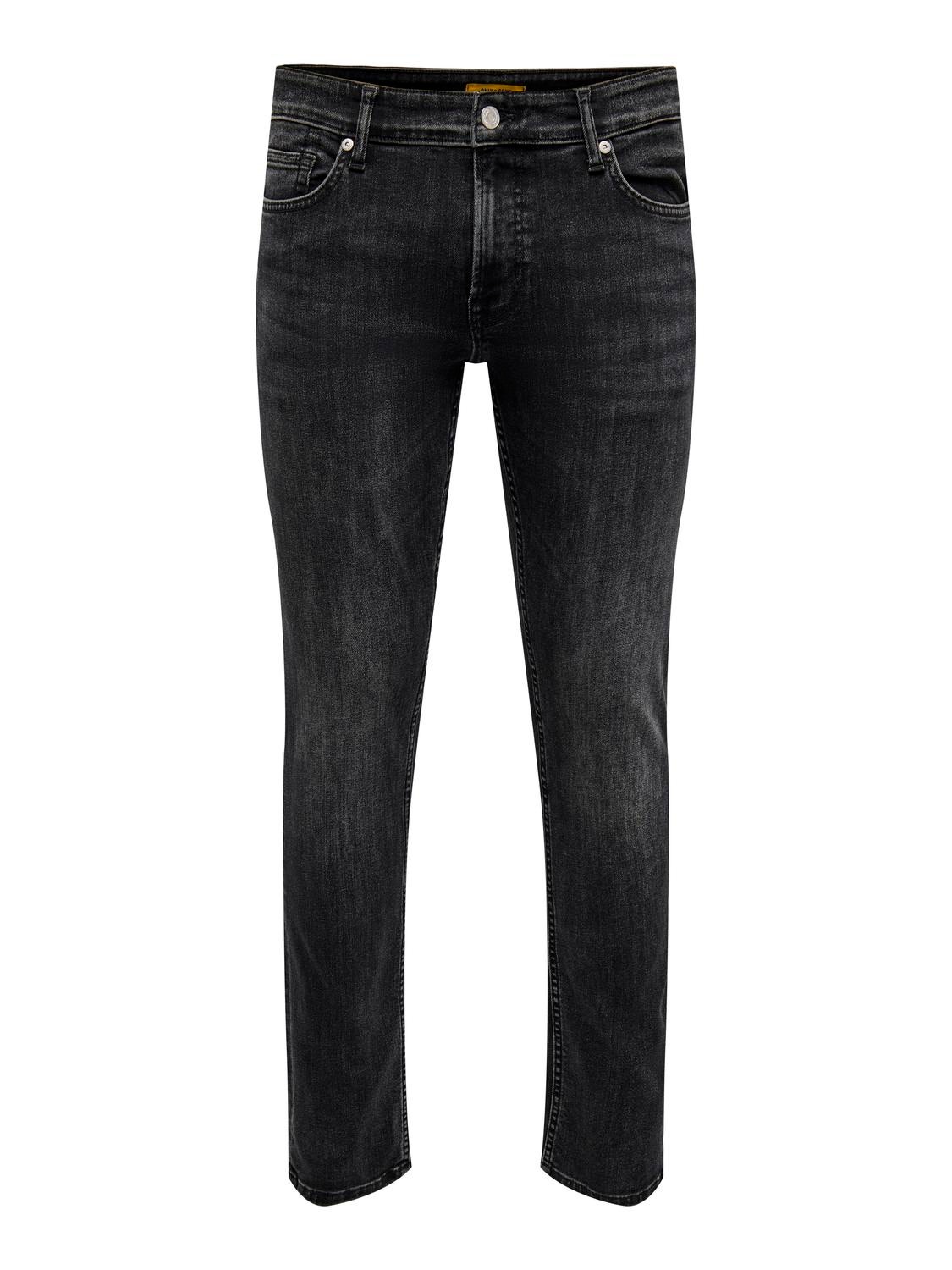 ONLY & SONS ONSLoom Slim Jeans -Washed Black - 22025096