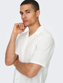 ONLY & SONS Chemises Slim Fit Col resort -White - 22025116