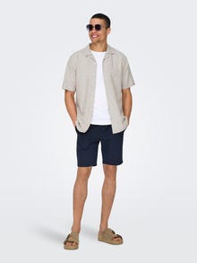 ONLY & SONS Chemises Slim Fit Col resort -Chinchilla - 22025116