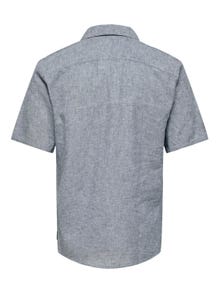 ONLY & SONS Slim Fit Resort collar Shirt -Dress Blues - 22025116