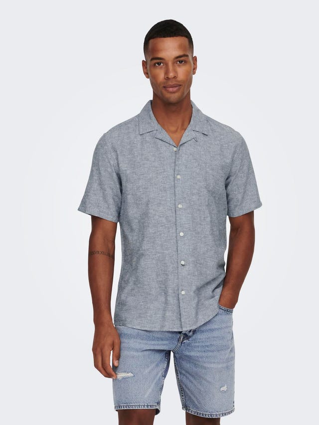 ONLY & SONS Slim Fit Resort collar Shirt - 22025116