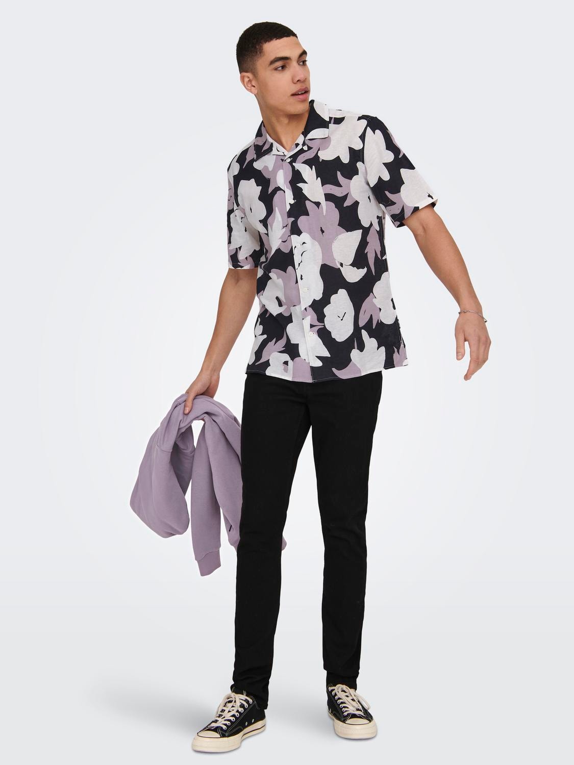 ONLY & SONS Short sleeved shirt with print -Nirvana - 22025125