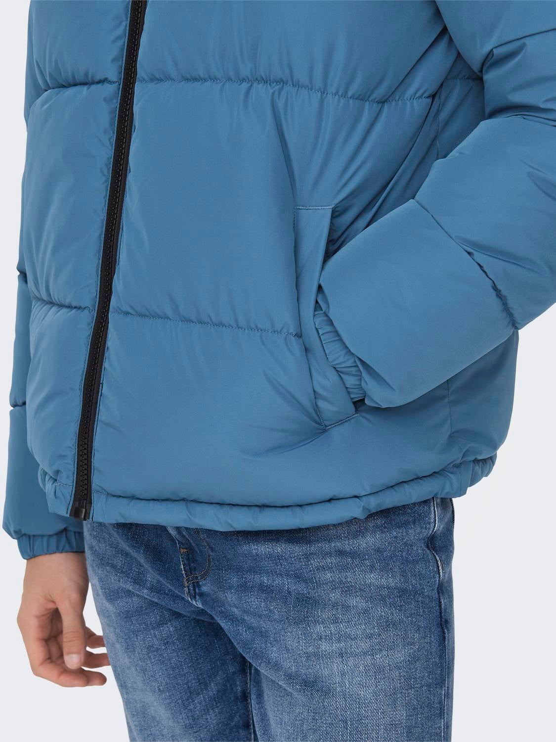 Mens light blue deals puffer jacket