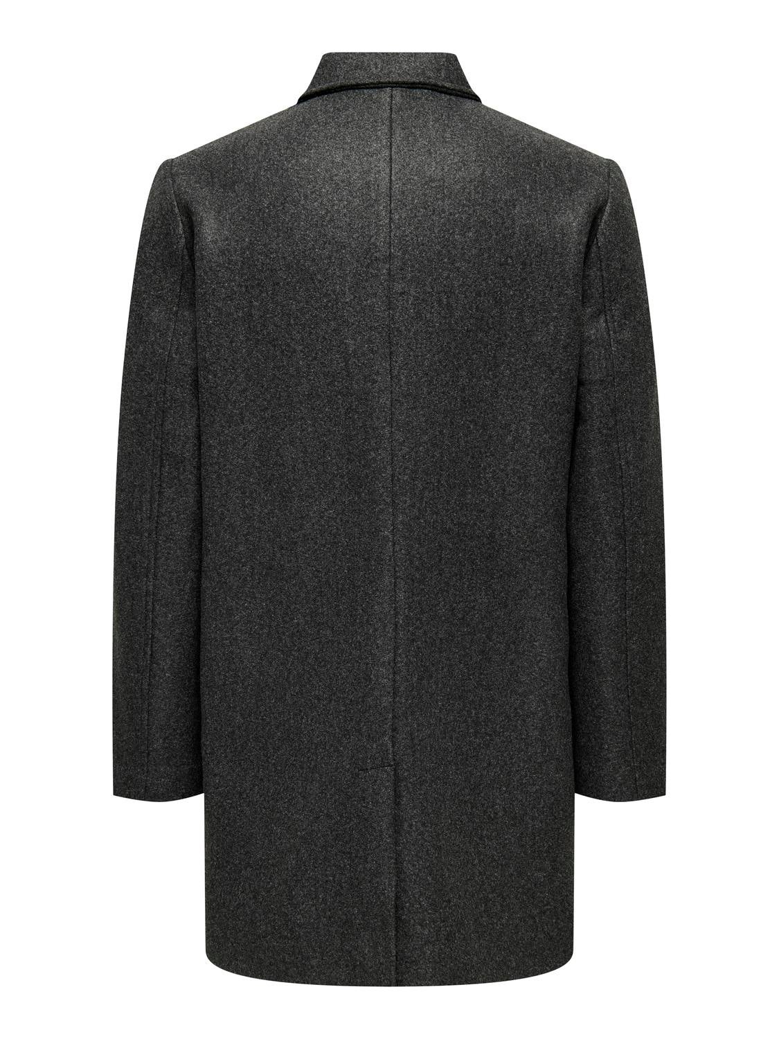 Hugo boss clearance grey overcoat