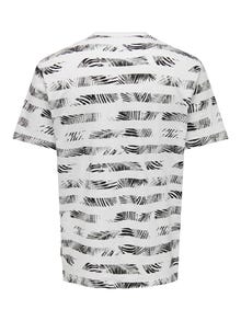 ONLY & SONS Krój regularny Okrągły dekolt T-shirt -Bright White - 22025287