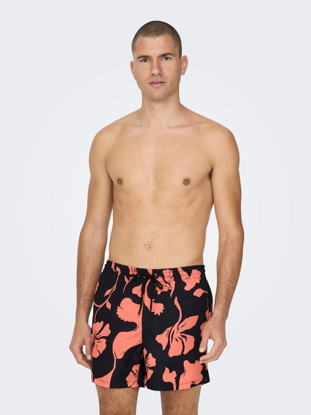 ONLY & SONS Printed swim shorts - 22025375