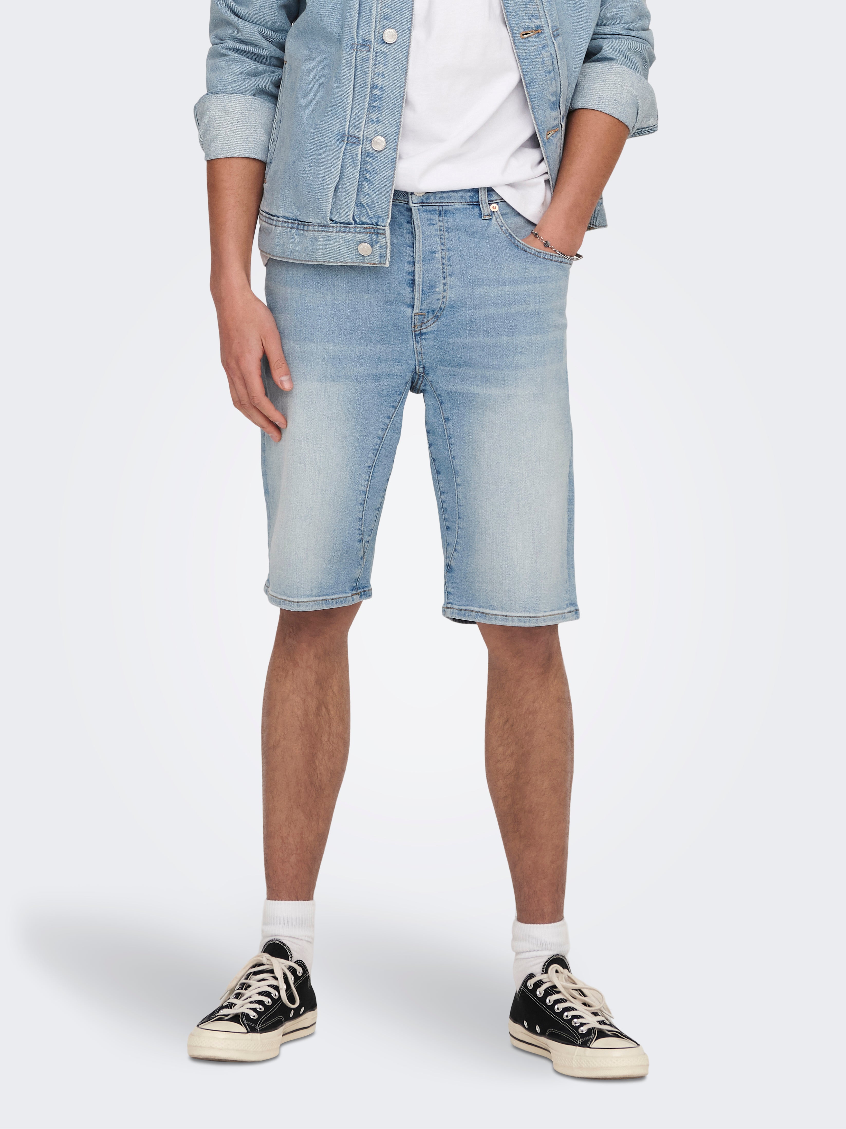 Onskyle Mittlere Taille Normal Geschnitten Shorts