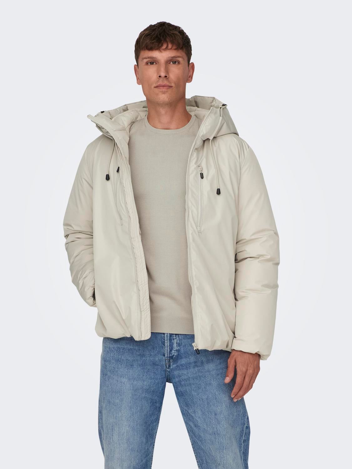 Only & sons outlet puffer jacket