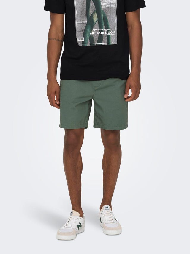ONLY & SONS Regular Fit Mid rise Shorts - 22025790