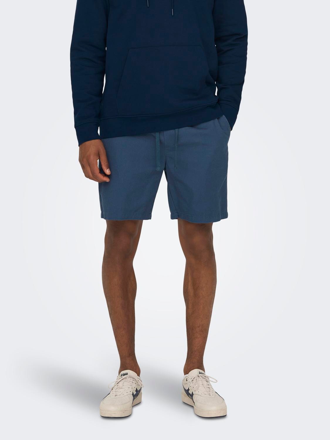 ONLY & SONS Normal passform Medelhög midja Shorts -Sargasso Sea - 22025790