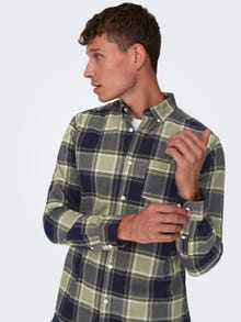 ONLY & SONS Checkered shirt -Dark Navy - 22025979