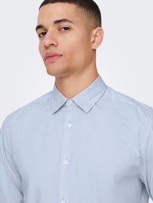 ONLY & SONS Chemises Slim Fit Col chemise -Cashmere Blue - 22026000