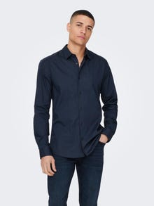 ONLY & SONS Camisas Corte slim Cuello de camisa -Dark Navy - 22026000