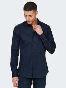 ONLY & SONS Camisas Corte slim Cuello de camisa -Dark Navy - 22026000