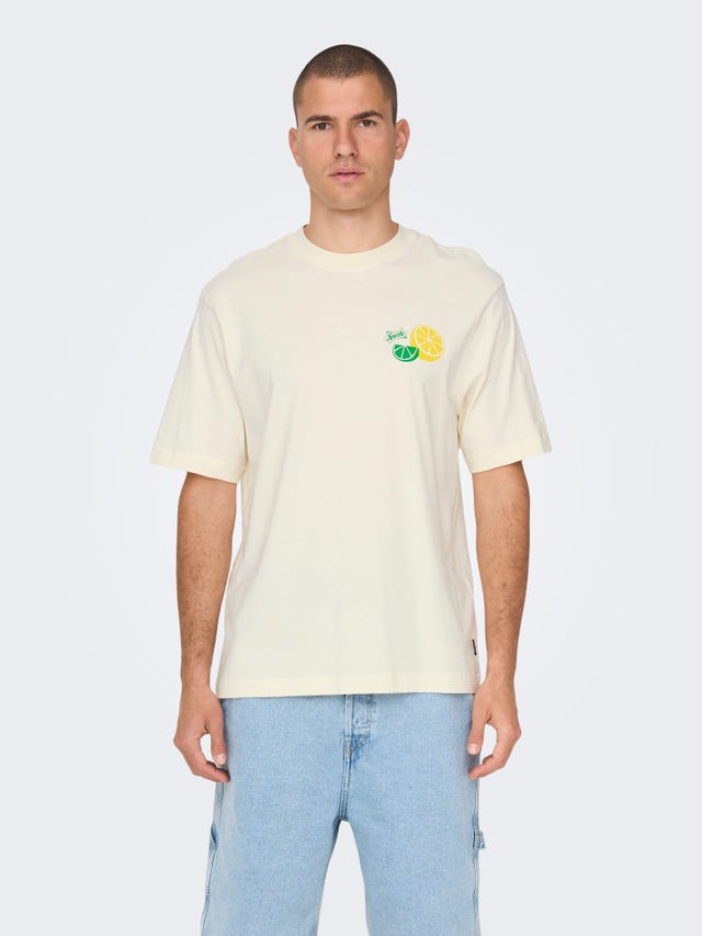 ONLY & SONS Relaxed fit O-hals T-shirt - 22026049