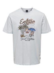 ONLY & SONS Regular Fit Round Neck T-Shirt -Plein Air - 22026084