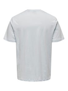 ONLY & SONS T-shirts Regular Fit Col rond -Plein Air - 22026084