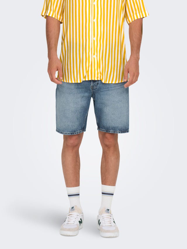 ONLY & SONS Shorts Straight Fit Taille classique - 22026092