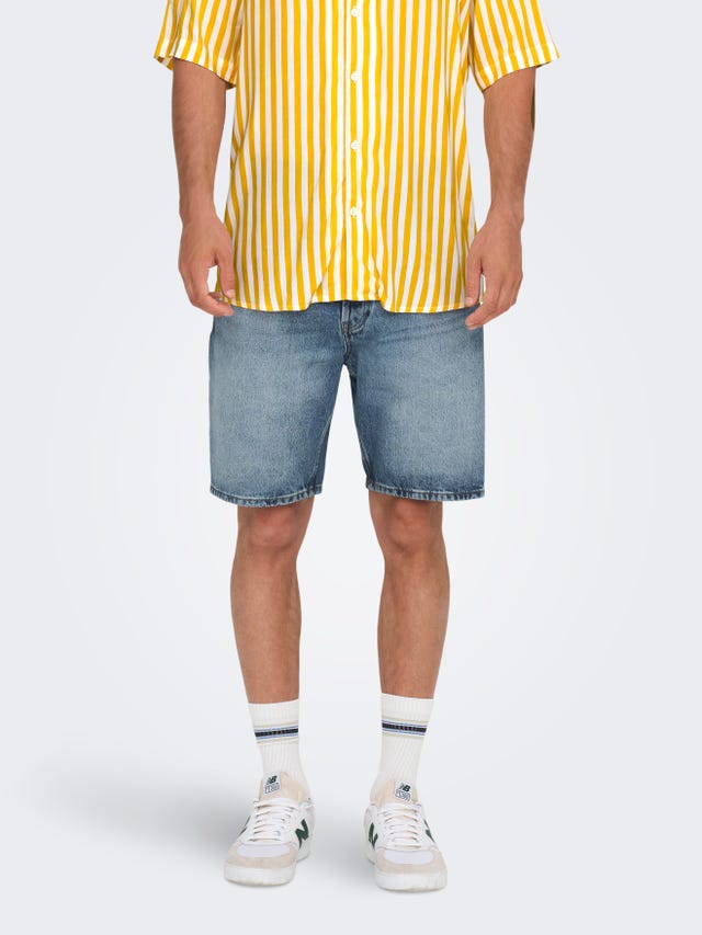 ONLY & SONS Rak passform Normal midja Shorts - 22026092