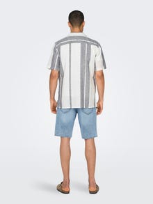 ONLY & SONS Regular fit Resort kraag Overhemd -Cloud Dancer - 22026109