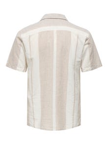 ONLY & SONS Normal geschnitten Resort Kragen Hemd -Vintage Khaki - 22026109