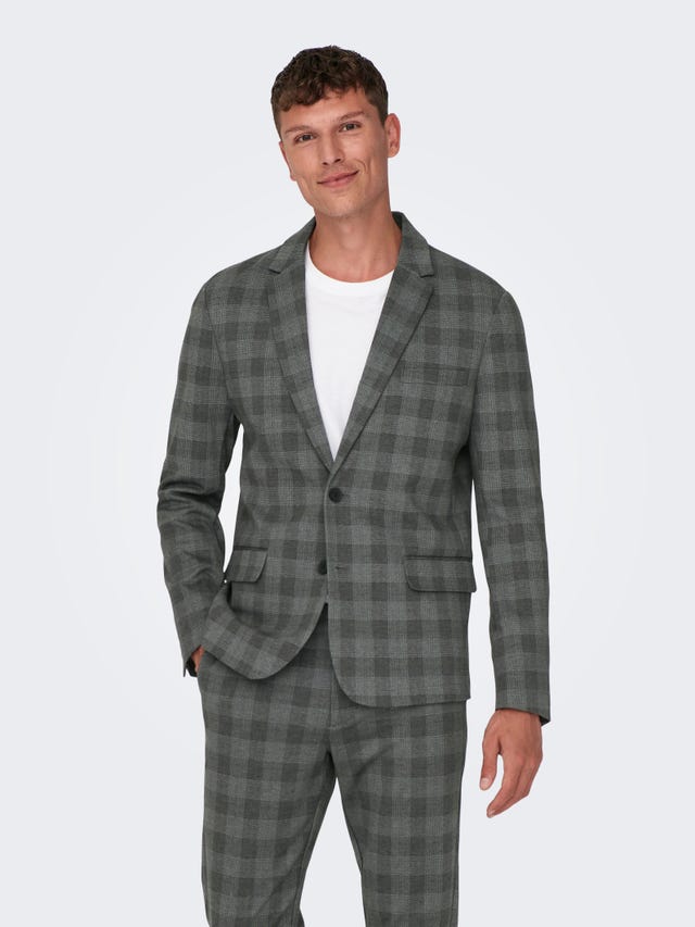 ONLY & SONS Blazers Corte slim Cuello invertido - 22026174