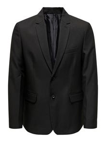 ONLY & SONS Slim Fit Reverse Blazer -Black - 22026197