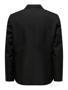 ONLY & SONS Slim Fit Reverse Blazer -Black - 22026197