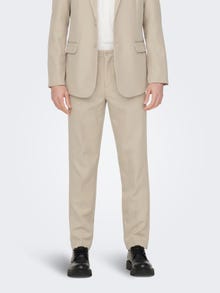 ONLY & SONS Pantalons de tailleur Slim Fit -Beige - 22026243