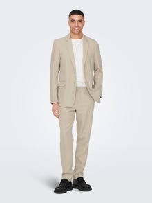 ONLY & SONS Pantalons de tailleur Slim Fit -Beige - 22026243