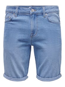 ONLY & SONS Regular Fit Normalt snitt Shorts -Light Blue Denim - 22026249