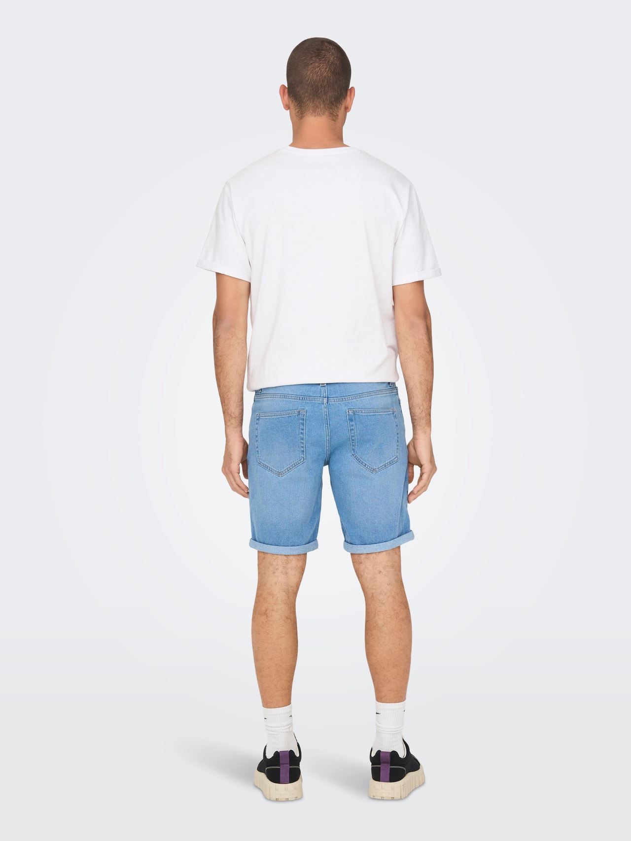 ONLY & SONS onsply light blue 6249 denim shorts -Light Blue Denim - 22026249