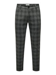 ONLY & SONS Avsmalnande slim fit Medelhög midja Skräddarsydda byxor -Black - 22026266