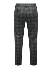 ONLY & SONS Avsmalnande slim fit Medelhög midja Skräddarsydda byxor -Black - 22026266