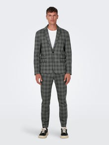 ONLY & SONS Avsmalnande slim fit Medelhög midja Skräddarsydda byxor -Black - 22026266